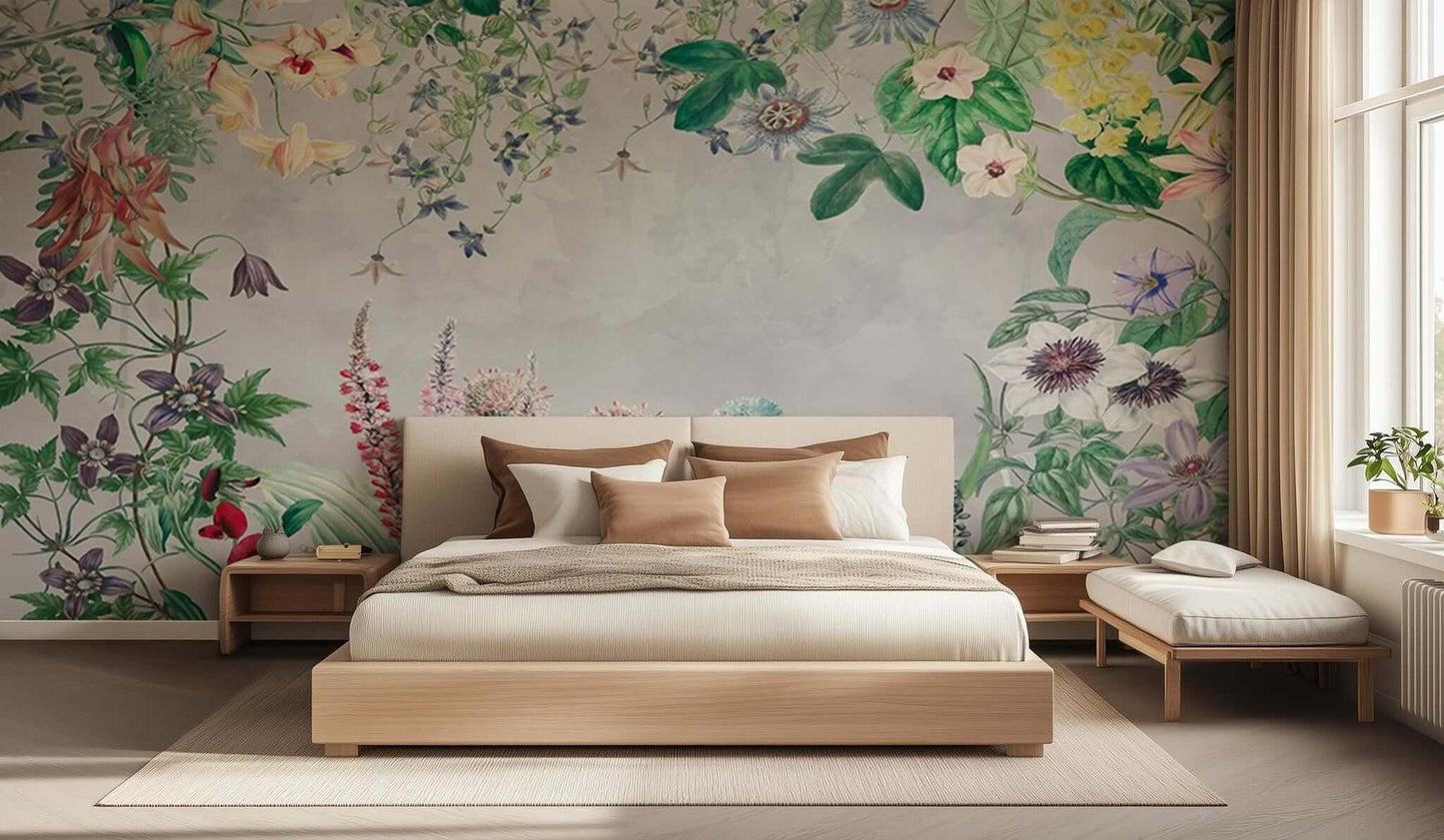 Vibrant Botanical Flourish wall decor - XWALLX