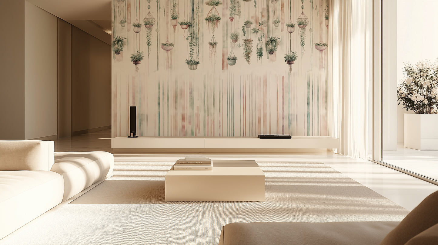 Hanging Botanical Watercolor wallpaper - XWALLX