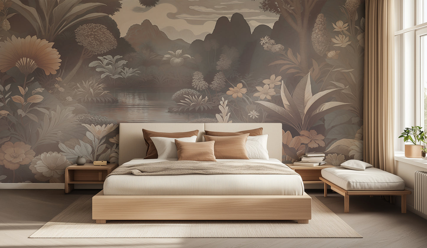 Lush Pond Botanical wall decor - XWALLX