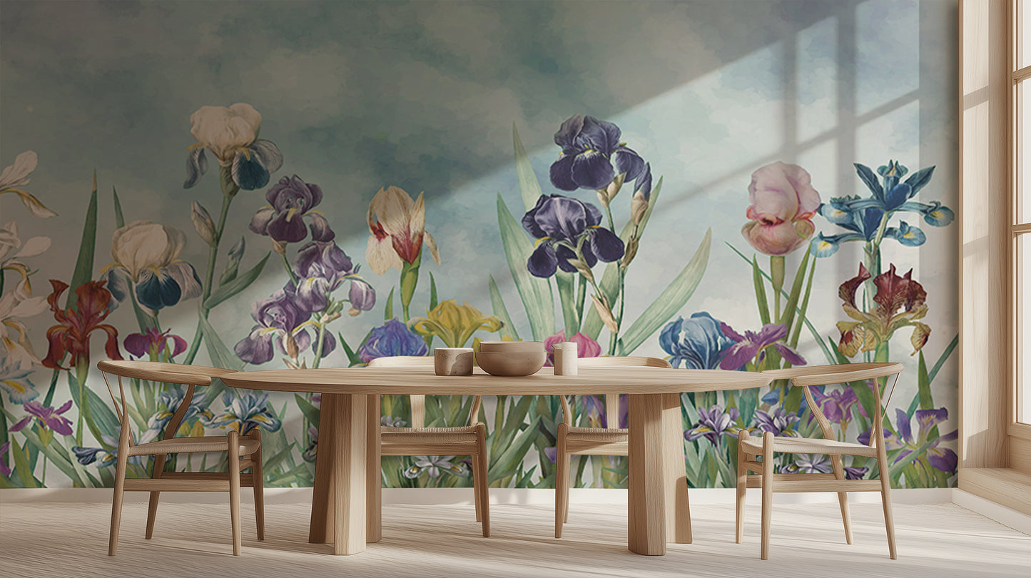 Vibrant Floral Iris wall art - XWALLX