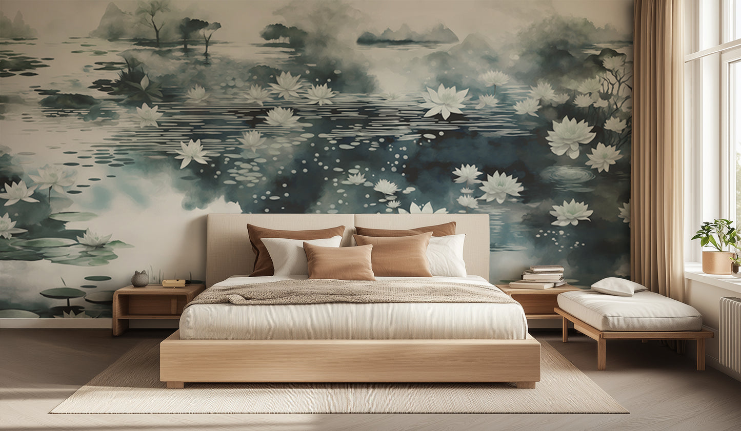 Serene Water Lilies wallpaper - XWALLX