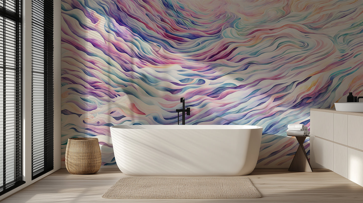 Whimsical Wave Motion wall mural - XWALLX