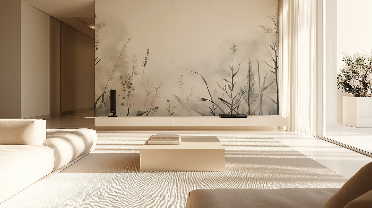 Misty Botanical Silhouettes wallpaper - XWALLX