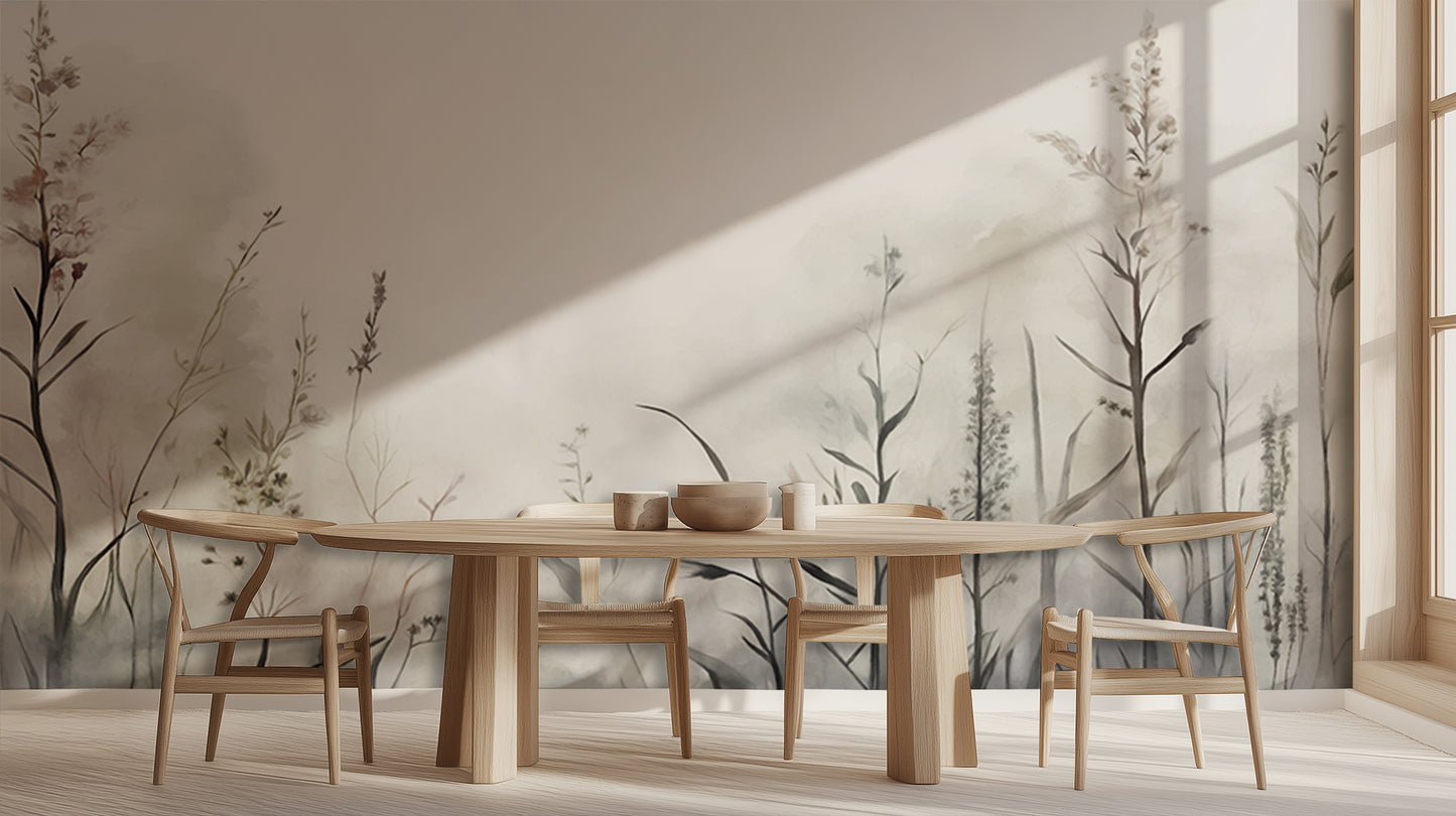 Misty Botanical Silhouettes wall art - XWALLX