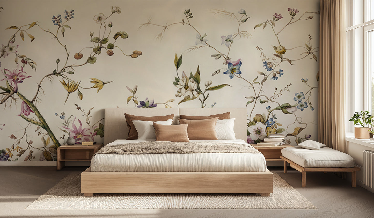 Delicate Botanical Vines wall decor - XWALLX