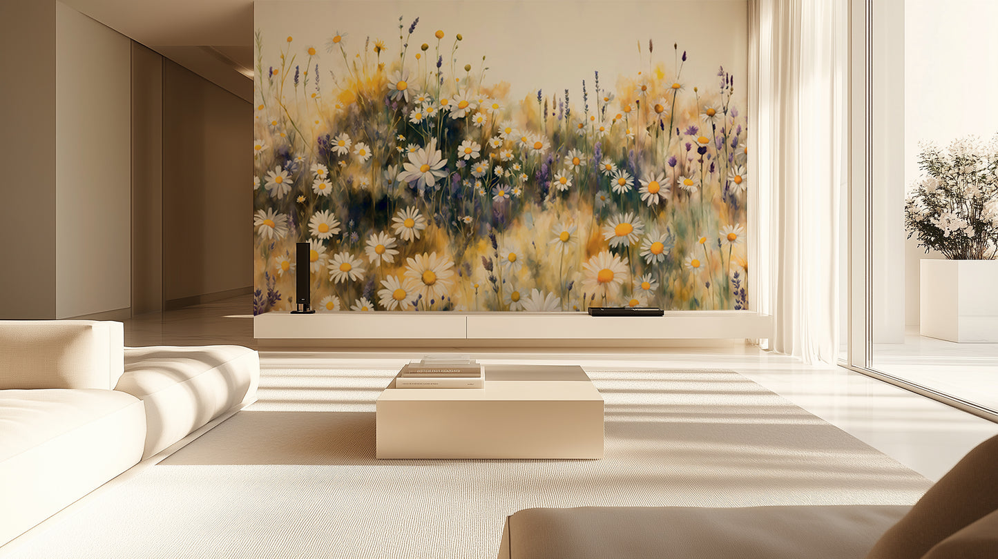 Sunny Daisy Meadow wallpaper - XWALLX