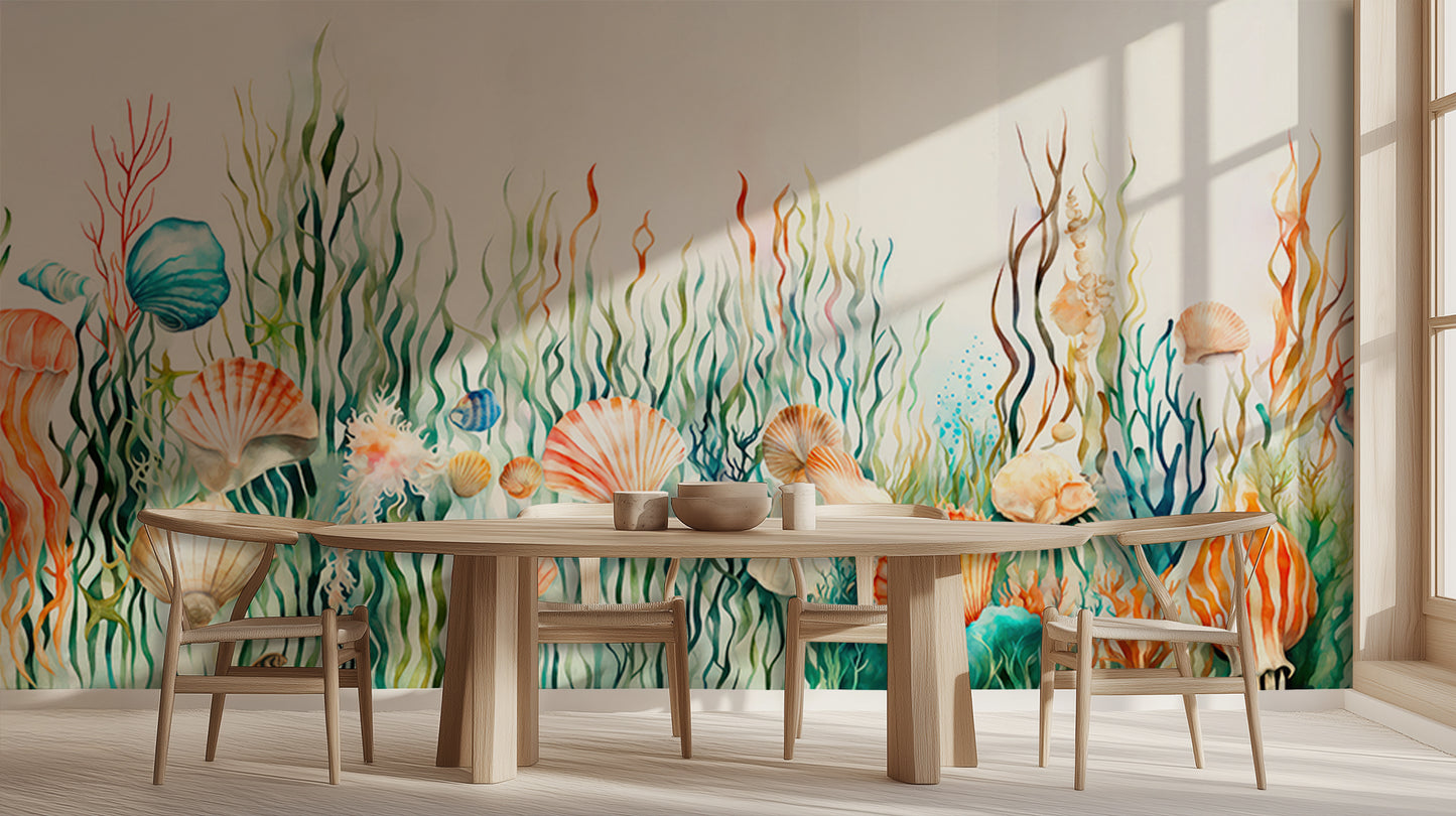 Oceanic Flora Seashell wall art - XWALLX