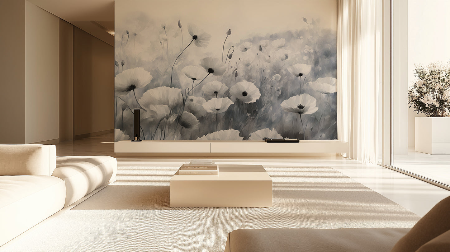 Misty Poppies Dreamscape wallpaper - XWALLX