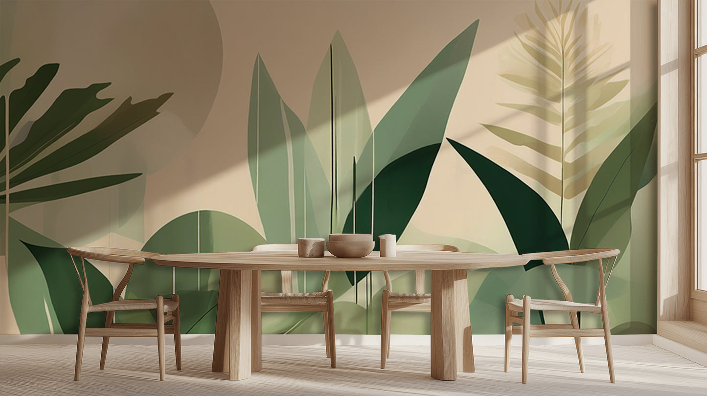 Abstract Leaf Forms wall art - XWALLX