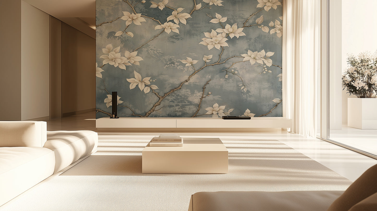 White Magnolia Bloom wallpaper - XWALLX