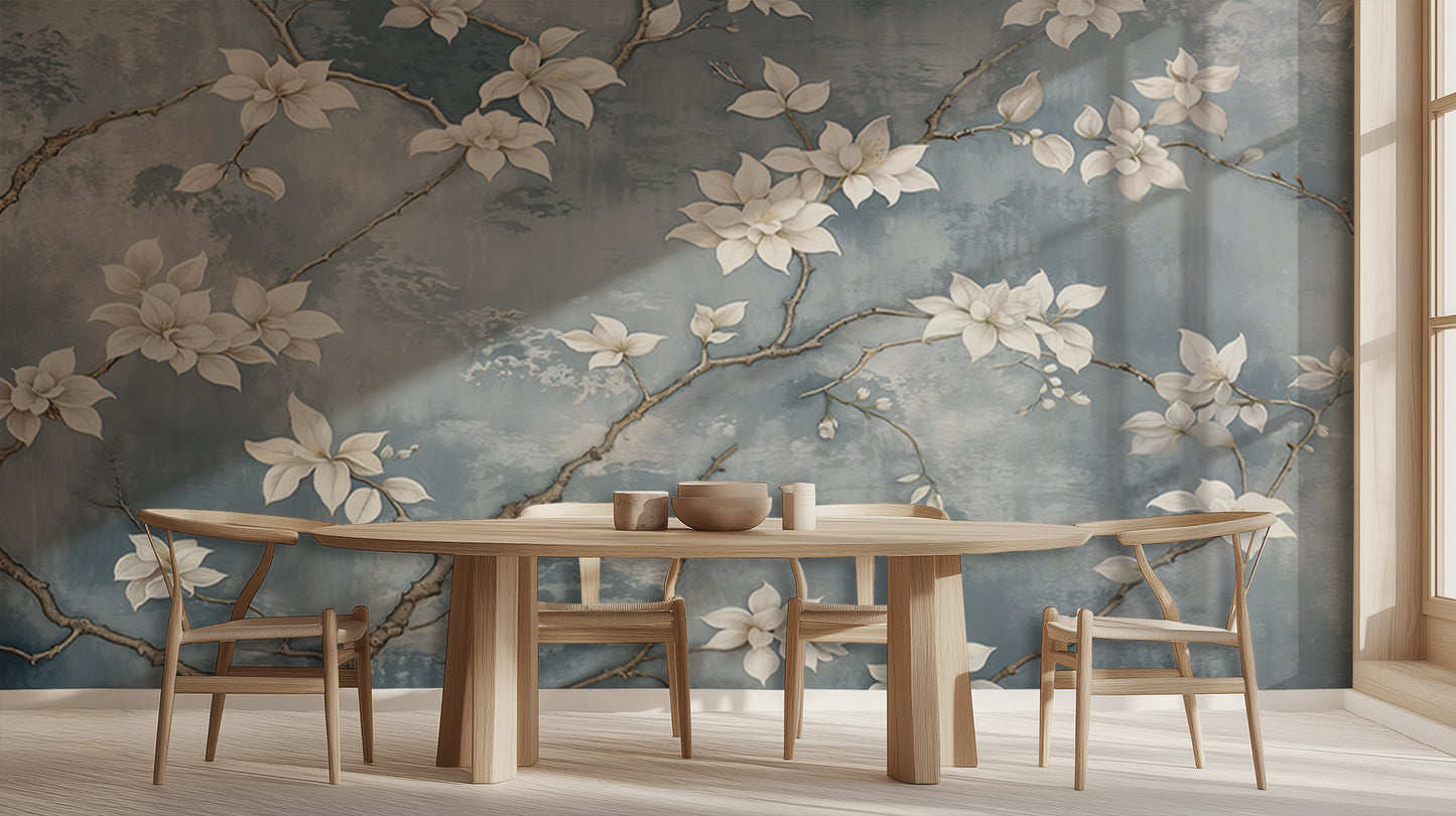White Magnolia Bloom wall art - XWALLX