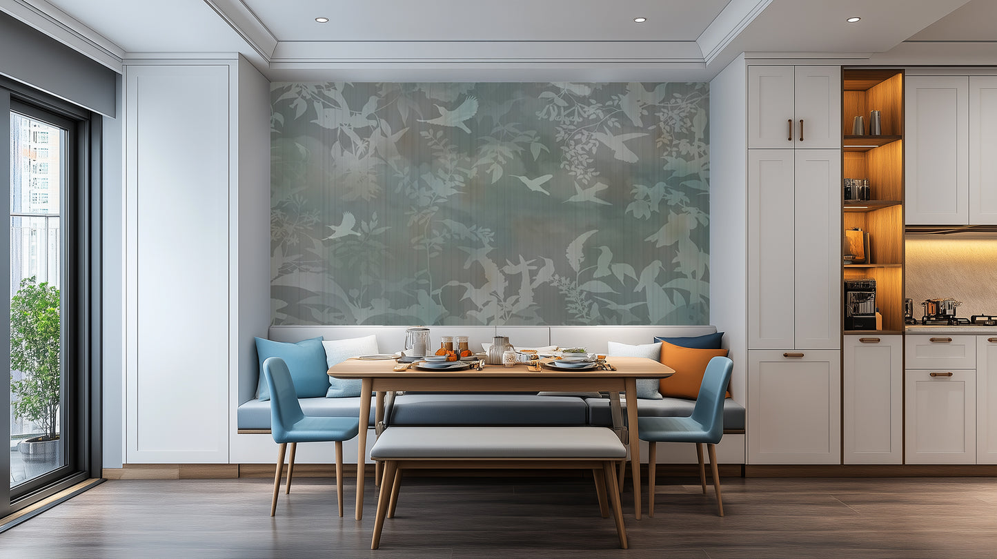 Ethereal Bird Silhouette wall mural - XWALLX