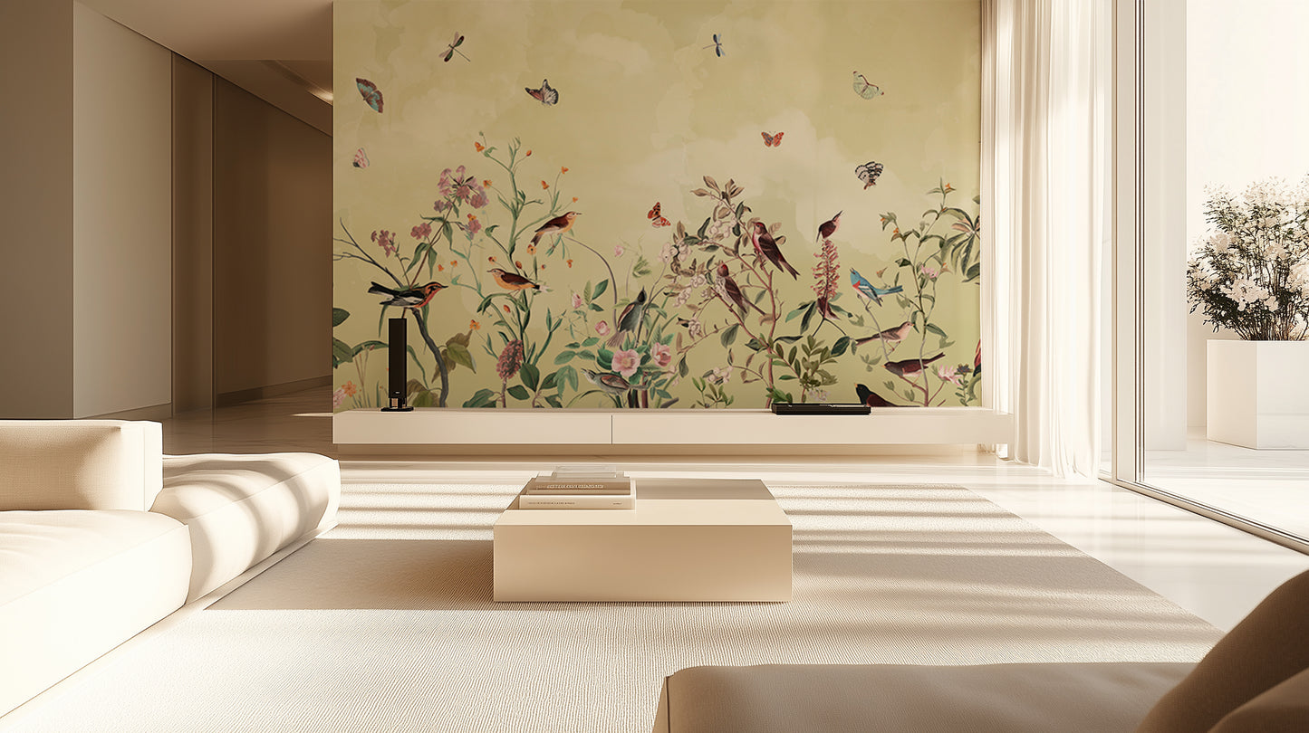 Songbird Botanical wallpaper - XWALLX