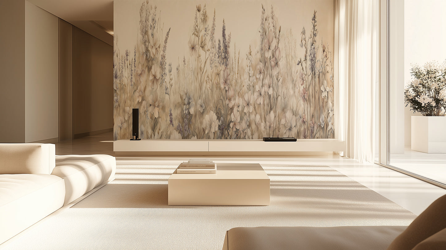 Whispering Blooms Floral wallpaper - XWALLX