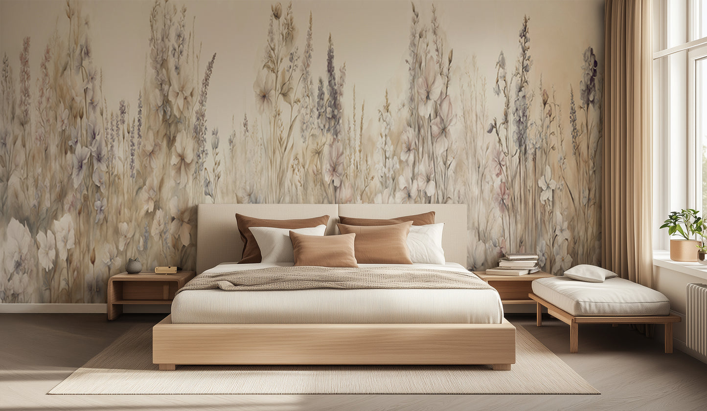 Whispering Blooms Floral wall decor - XWALLX