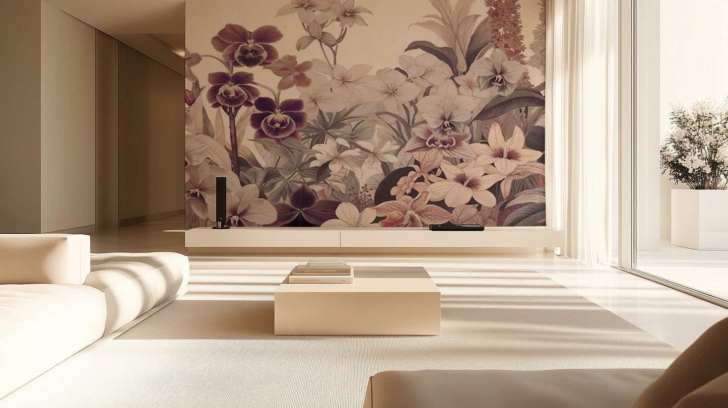 Muted Orchid Flora wallpaper - XWALLX