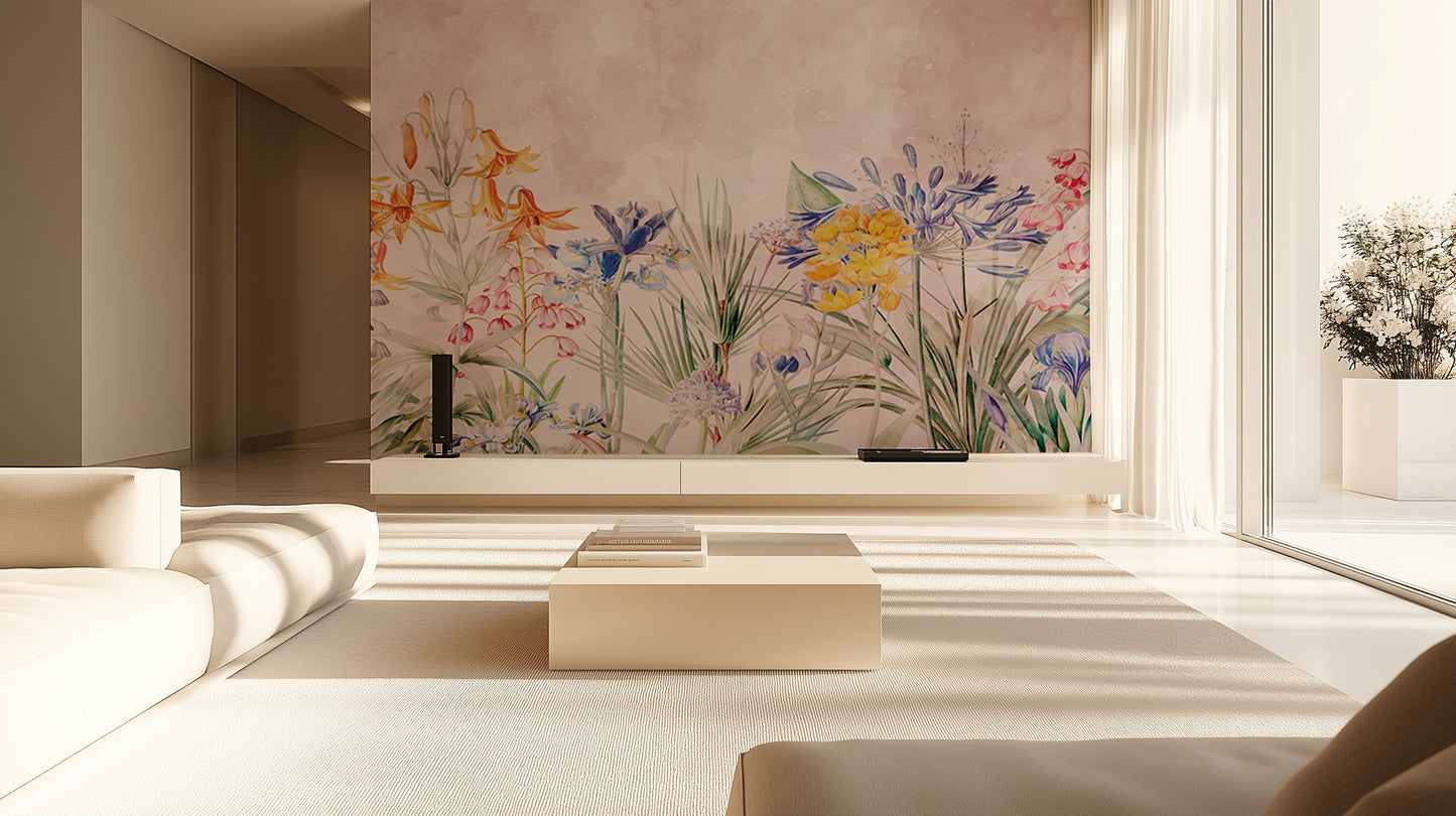 Vibrant Floral Paradise wallpaper - XWALLX