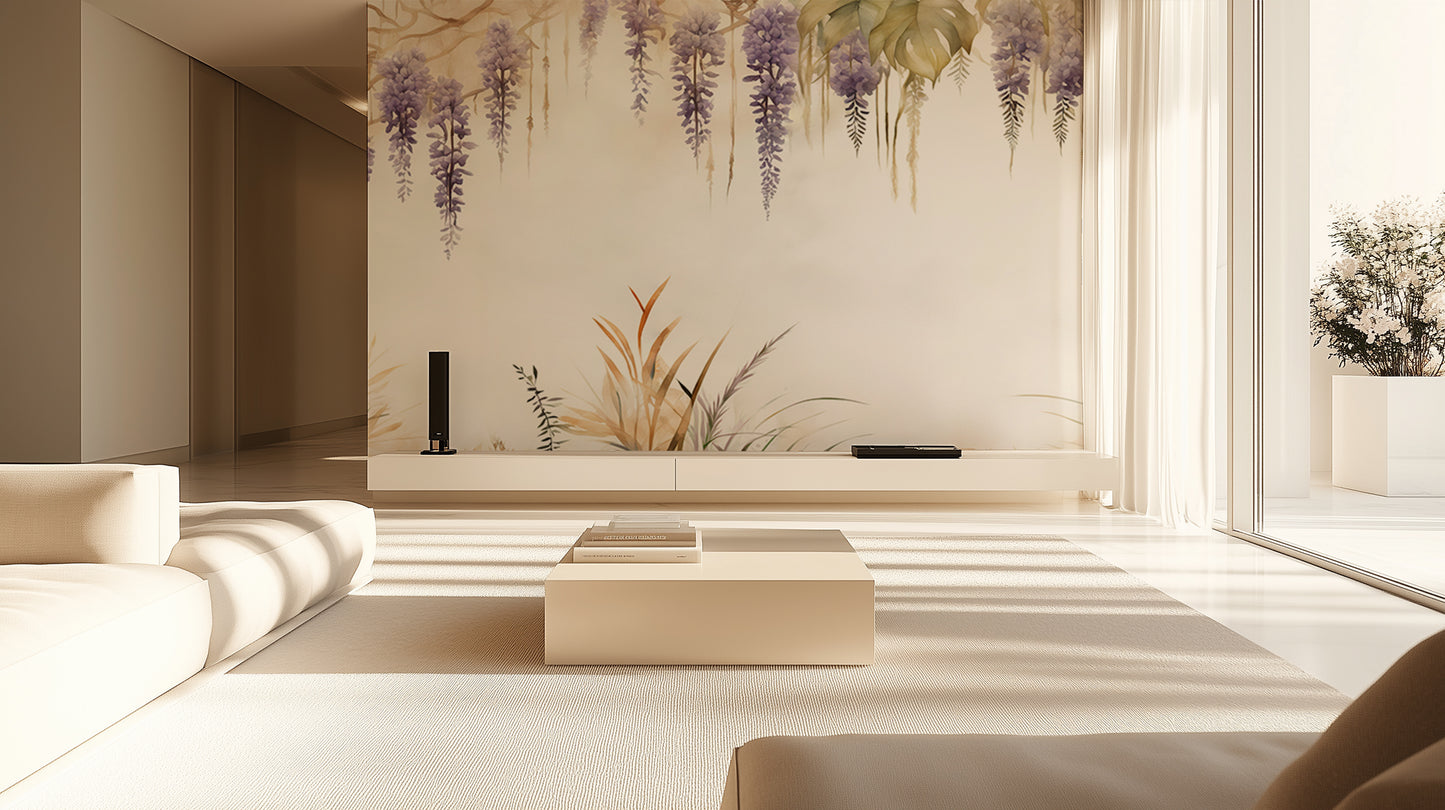 Wisteria Blossom Serenity wall decor - XWALLX
