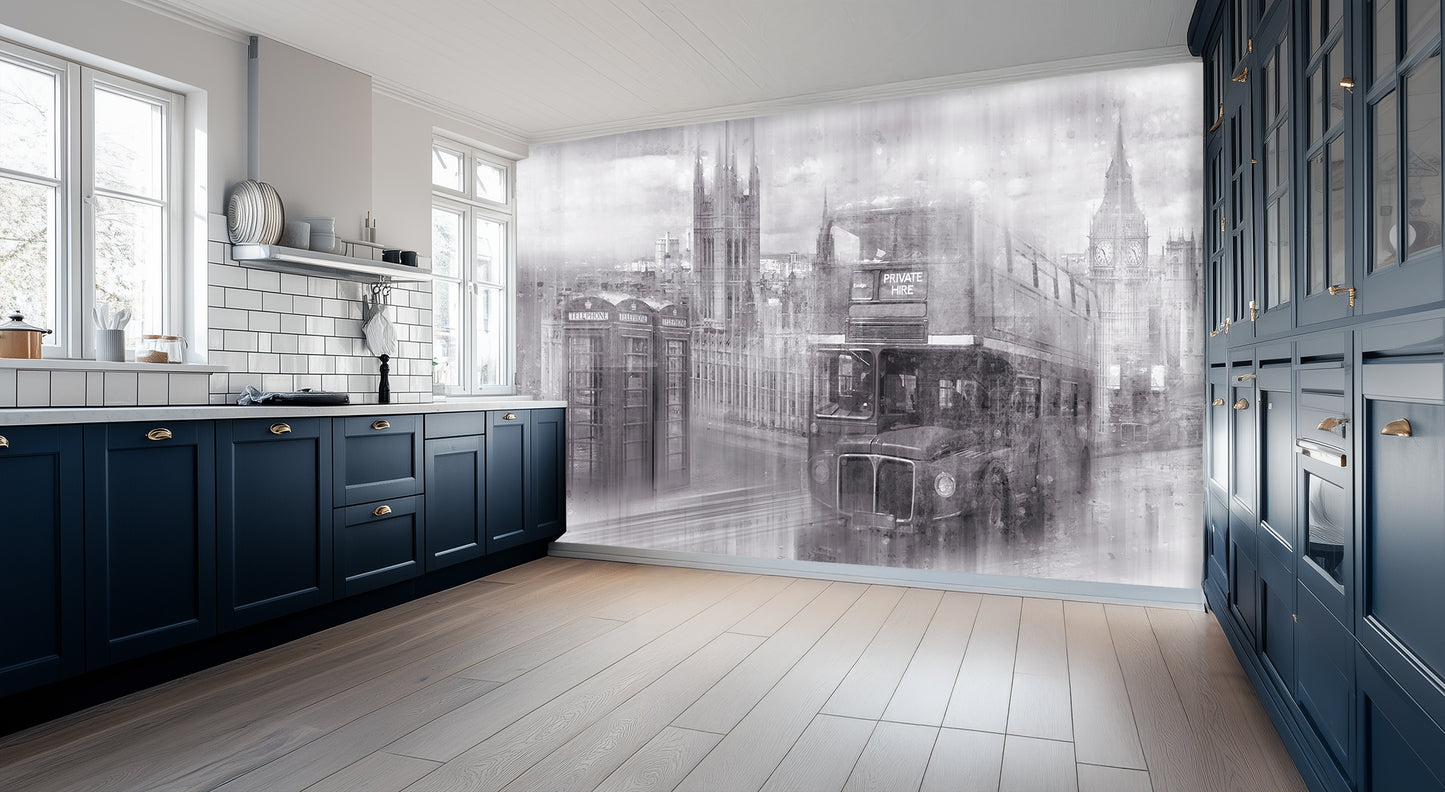 Monochrome London Icons wall art - XWALLX