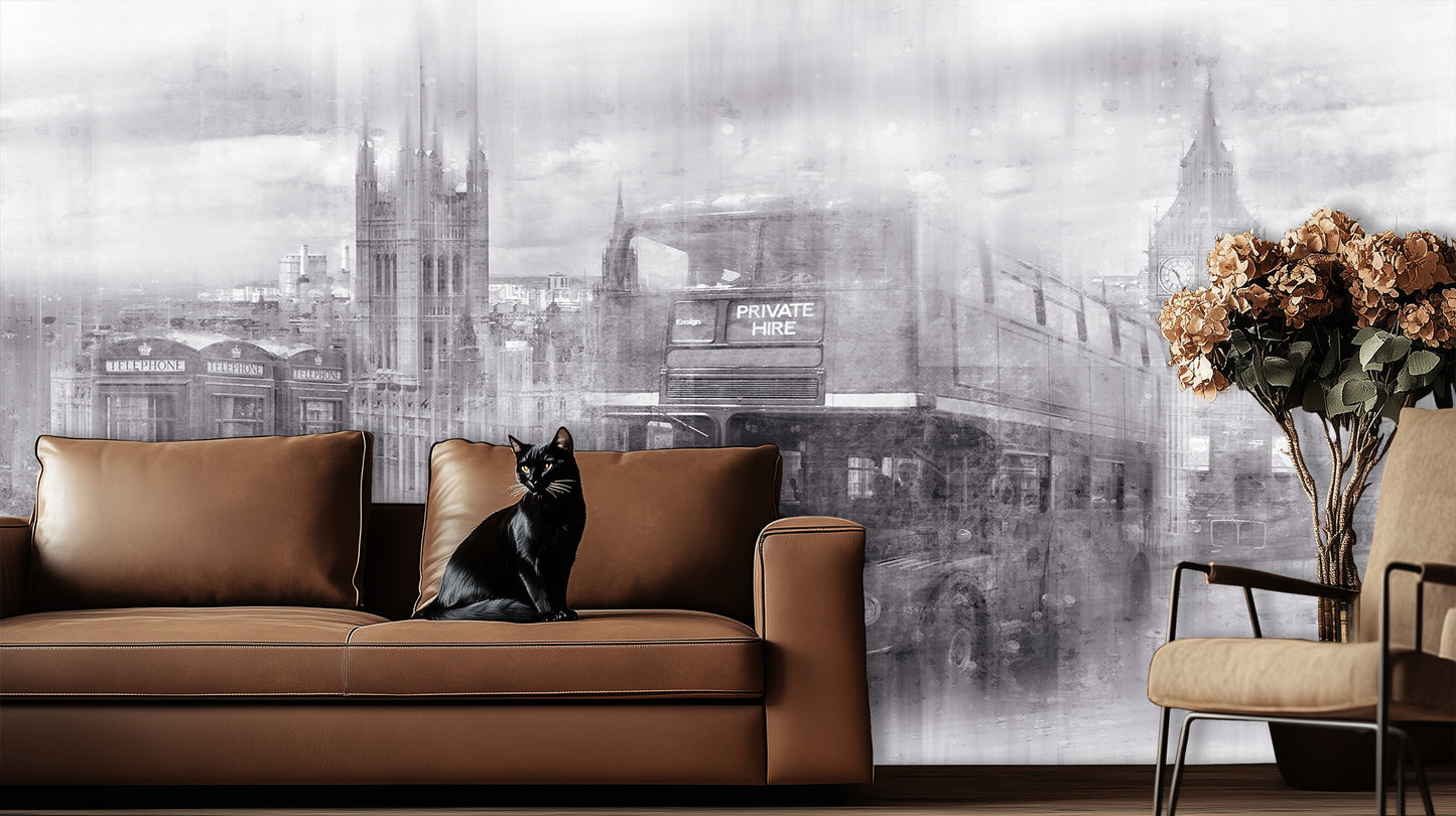Monochrome London Icons wall decor - XWALLX