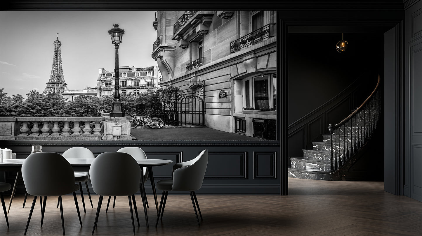 Eiffel Tower Bathroom View wallpaper - XWALLX