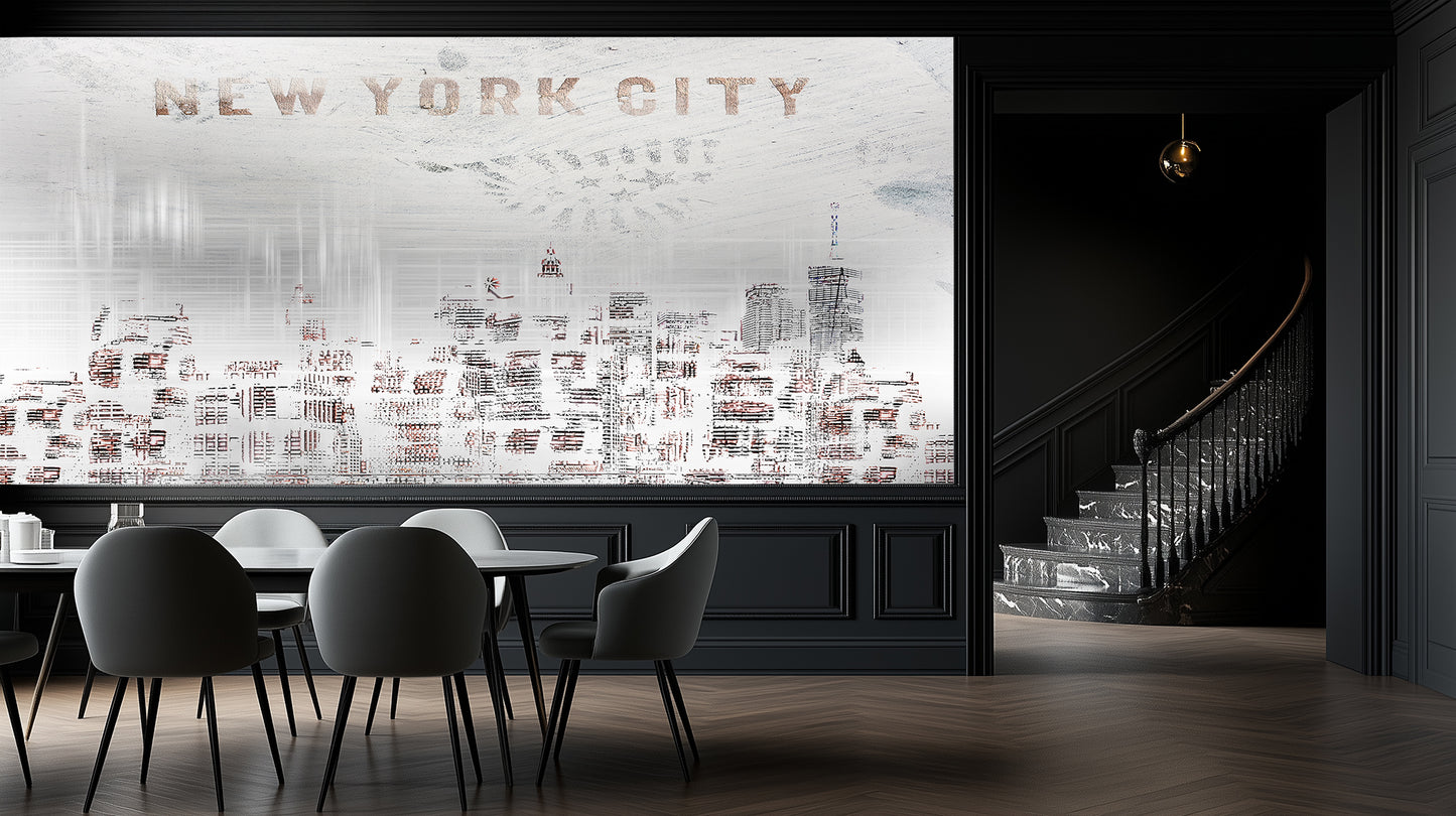 Distressed New York City wallpaper - XWALLX