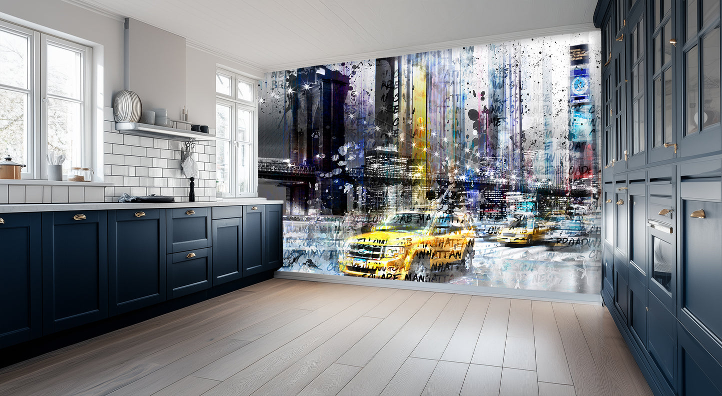 Abstract Cityscape New York wall art - XWALLX