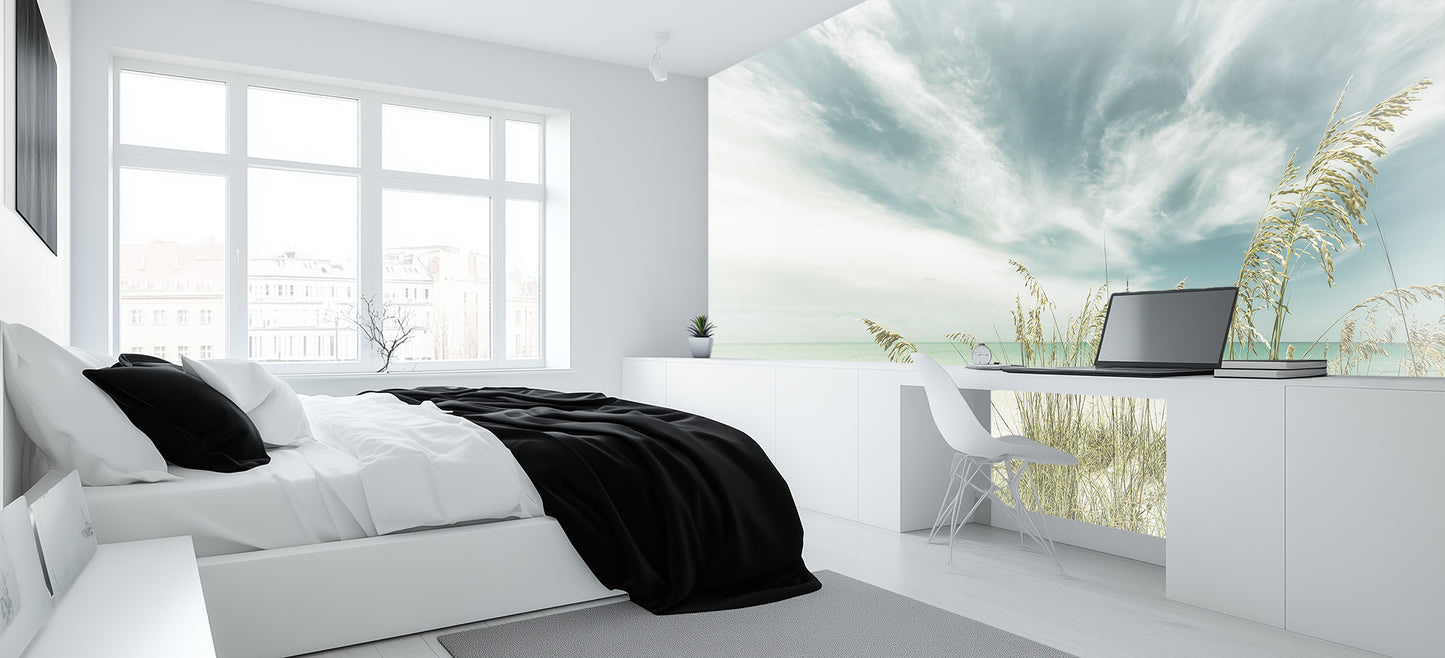 Coastal Sea Oats wallpaper mural - XWALLX