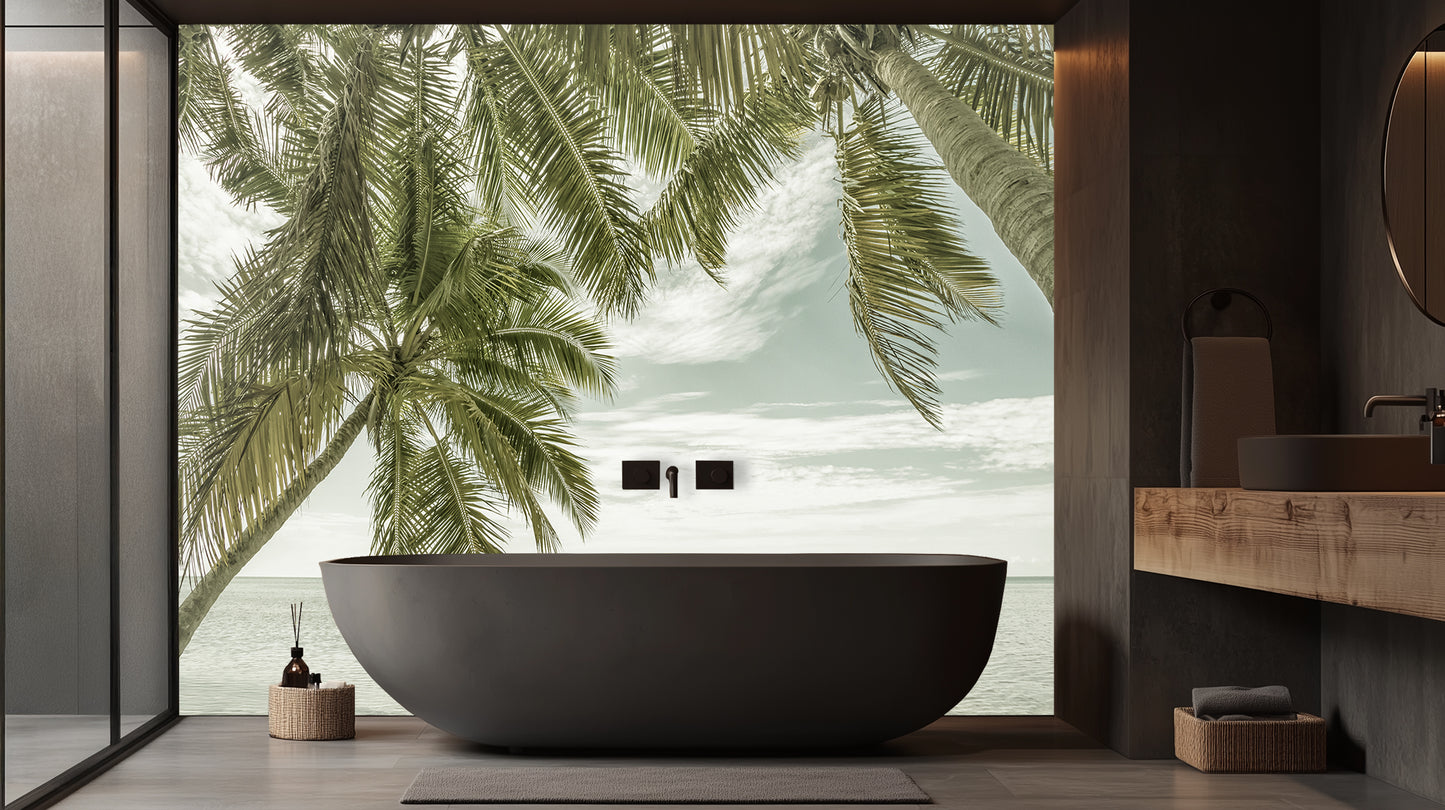 Tropical Bathtub Vista wall mural - XWALLX