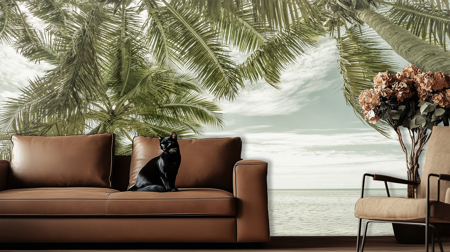 Tropical Bathtub Vista wall decor - XWALLX