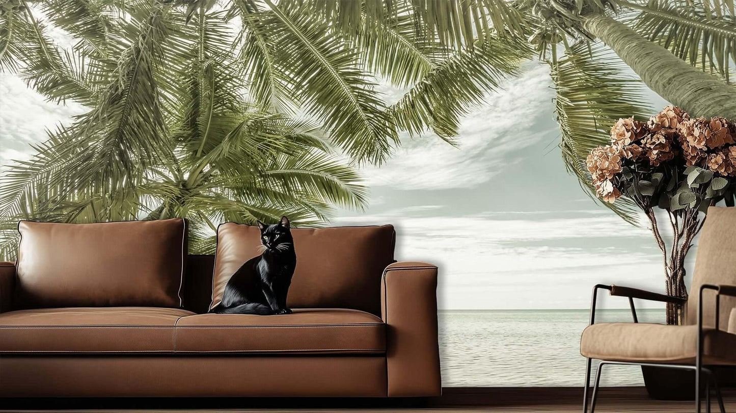 Tropical Bathtub Vista wall decor - XWALLX
