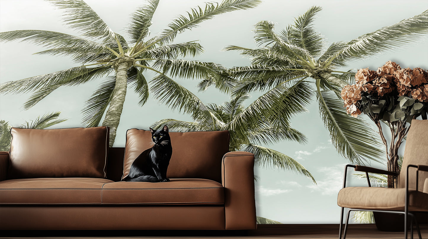 Serene Palm Canopy wall decor - XWALLX