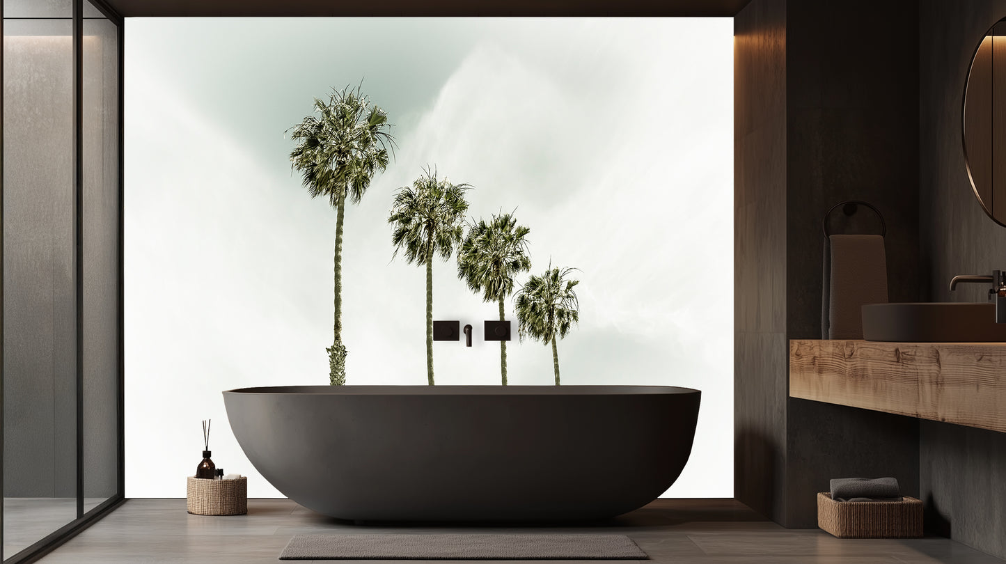 Palm Oasis Bath wall mural - XWALLX