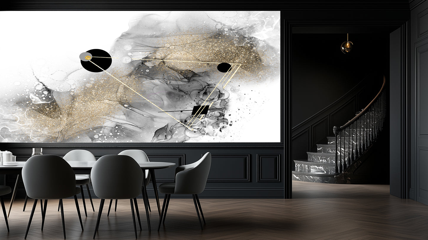 Gilded Ink Abstract wallpaper - XWALLX