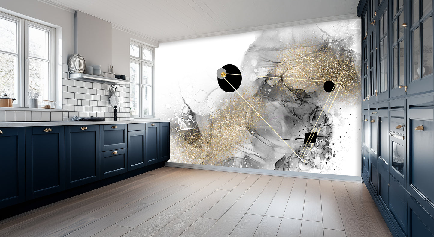 Gilded Ink Abstract wall art - XWALLX