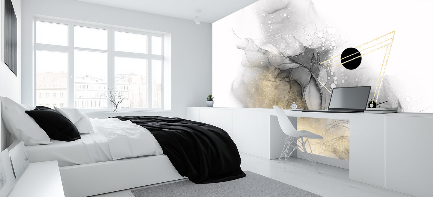 Abstract Opulence Geometric wallpaper mural - XWALLX