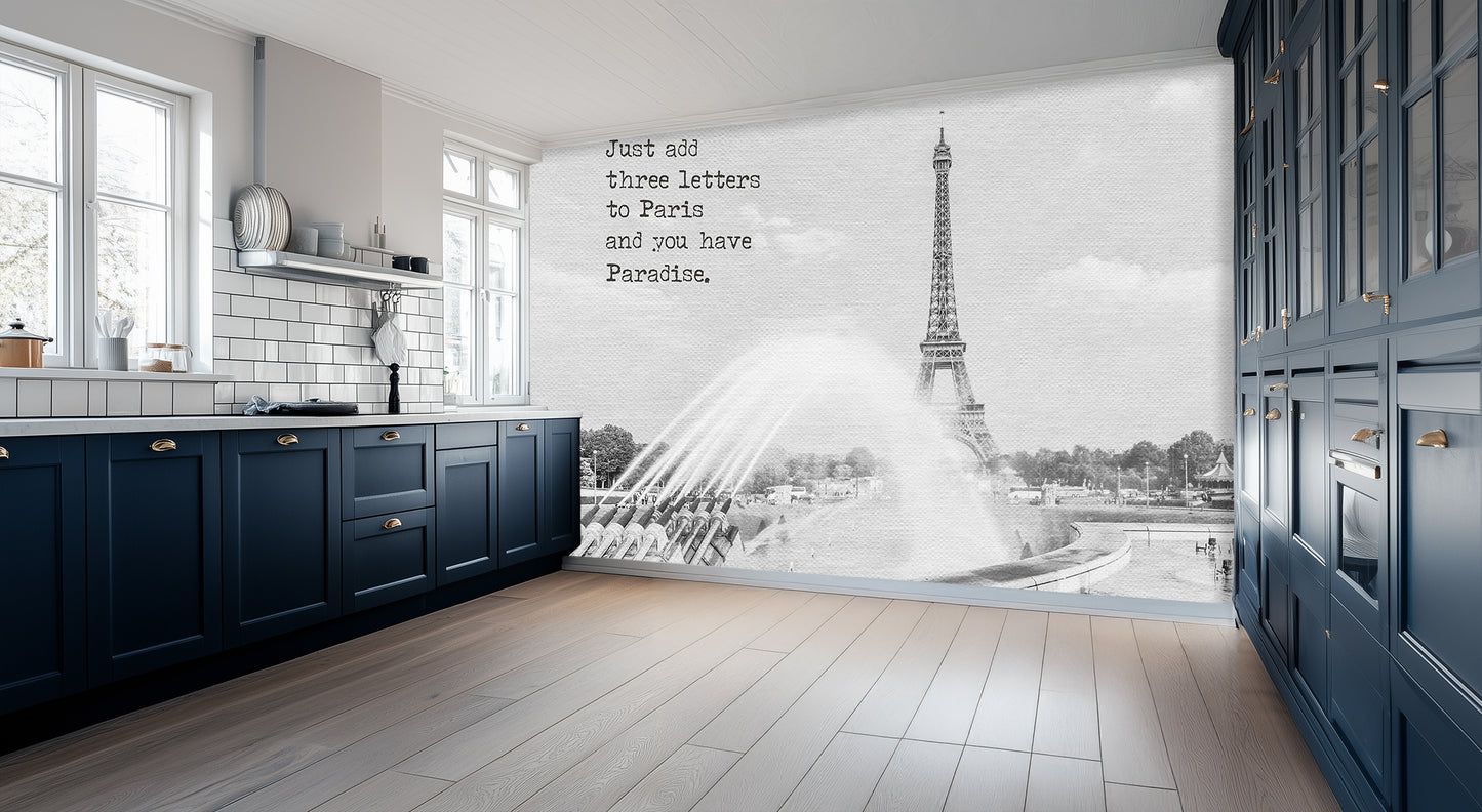 Paris Paradise Quote wall art - XWALLX