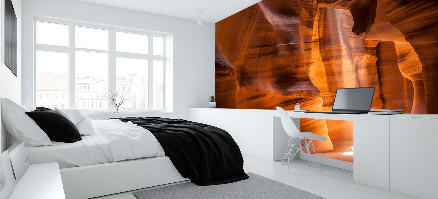 Slot Canyon Radiance wallpaper mural - XWALLX