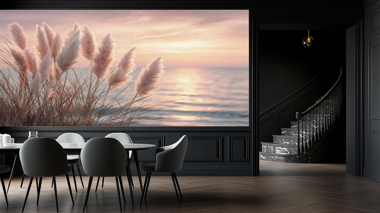 Serene Pampas Grass Sunrise wallpaper - XWALLX