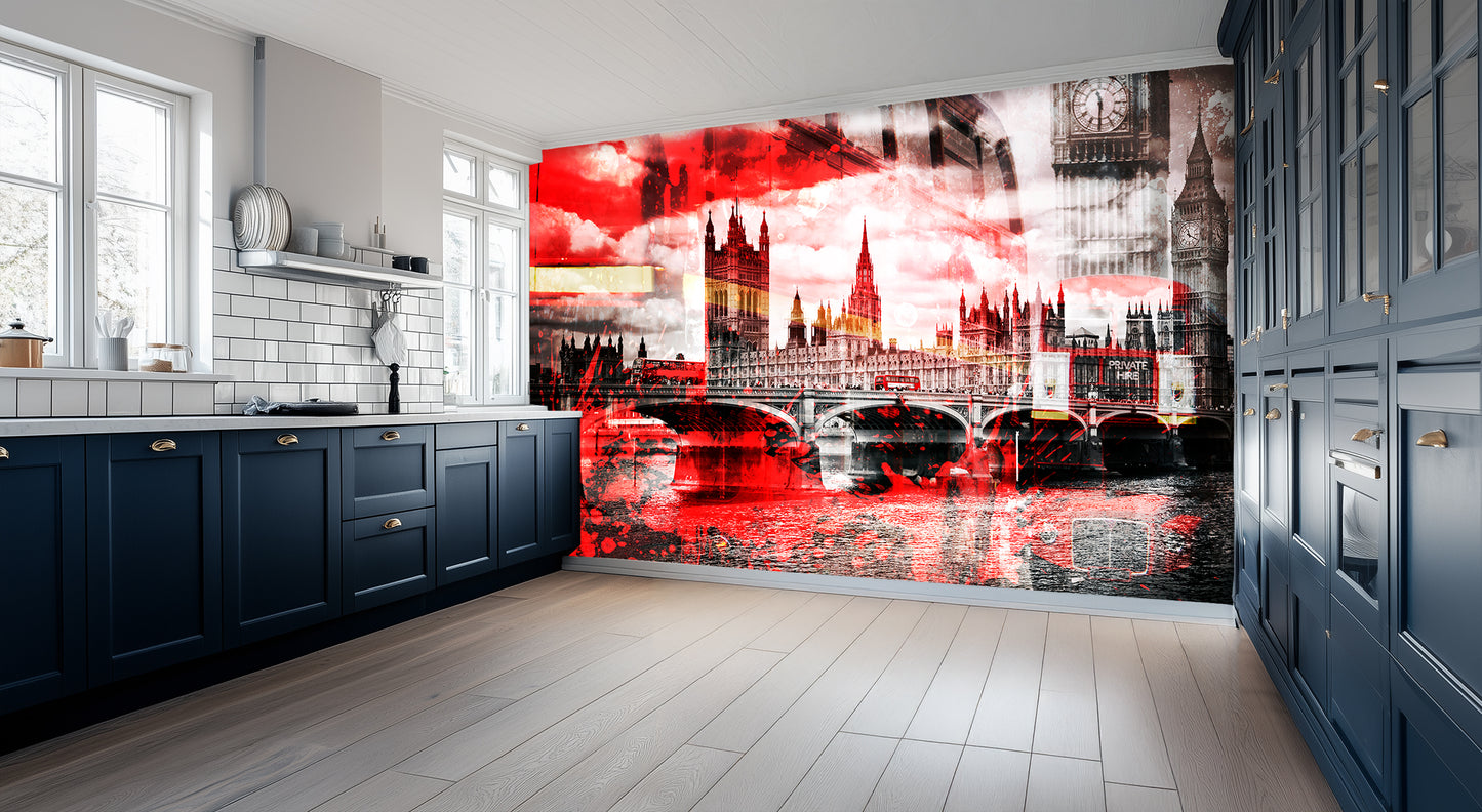 Iconic London Red wall art - XWALLX