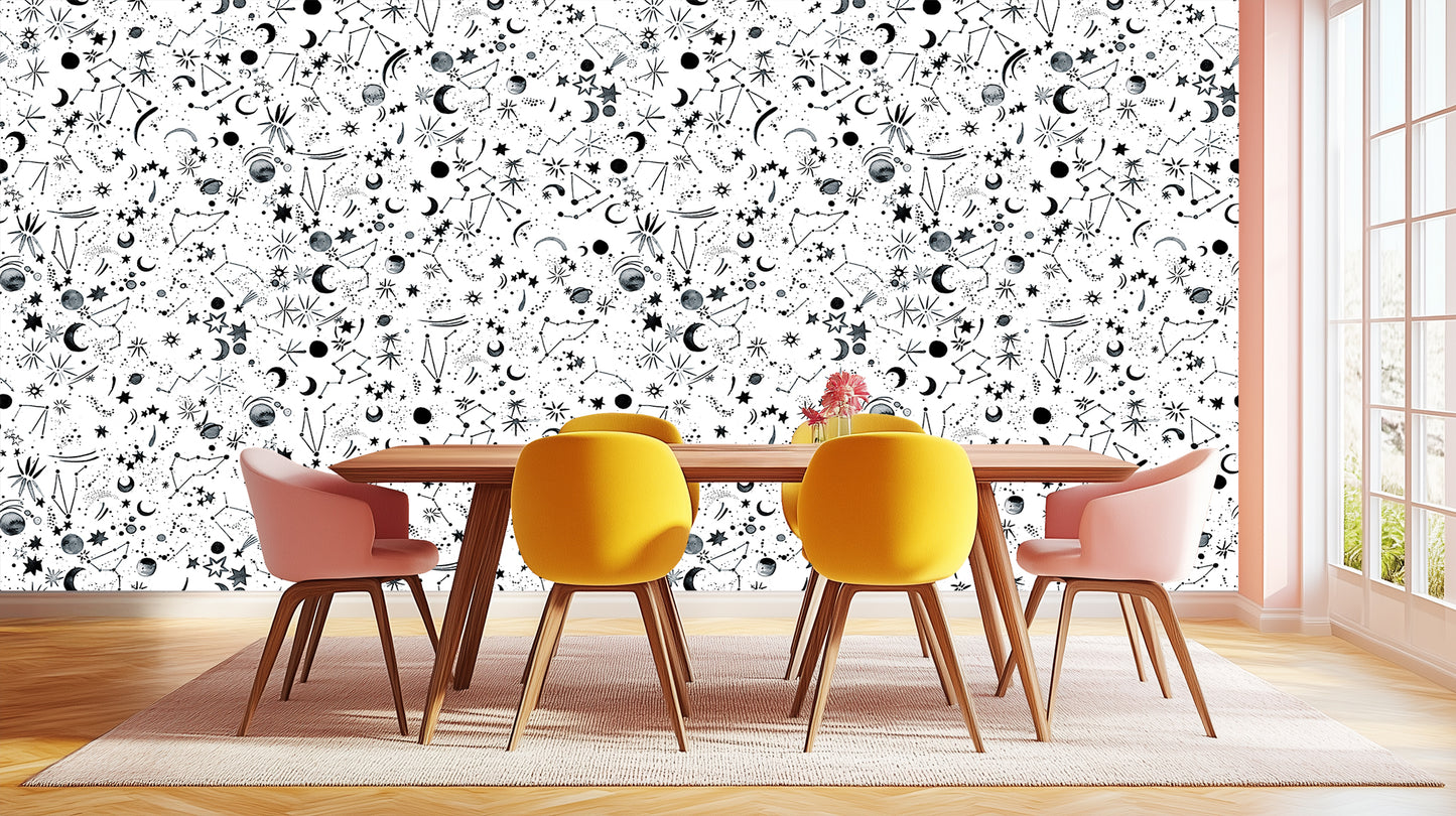 Celestial Constellations wallpaper mural - XWALLX
