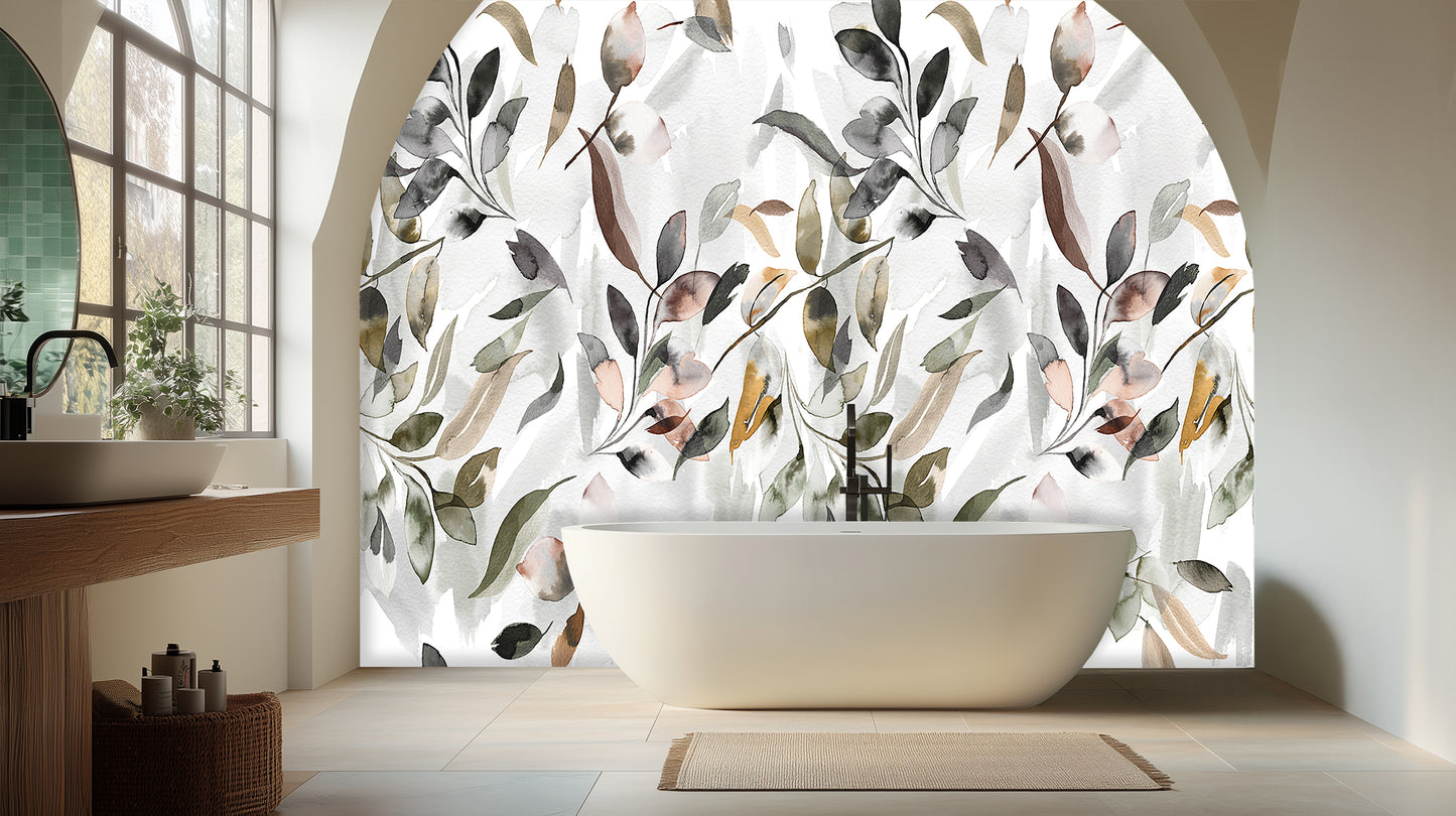 Watercolor Botanical Arch wall mural - XWALLX
