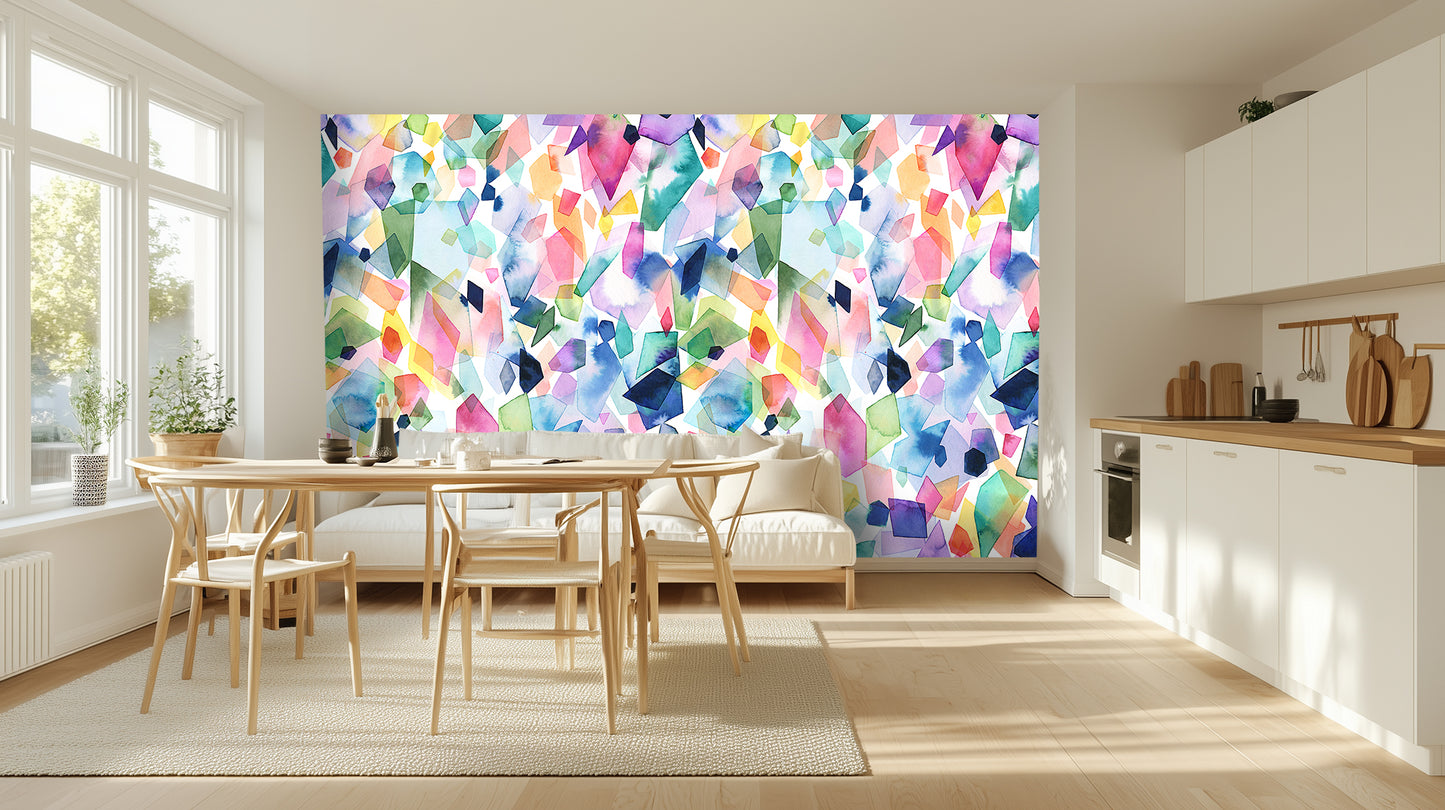 Vibrant Crystal Facets wallpaper - XWALLX