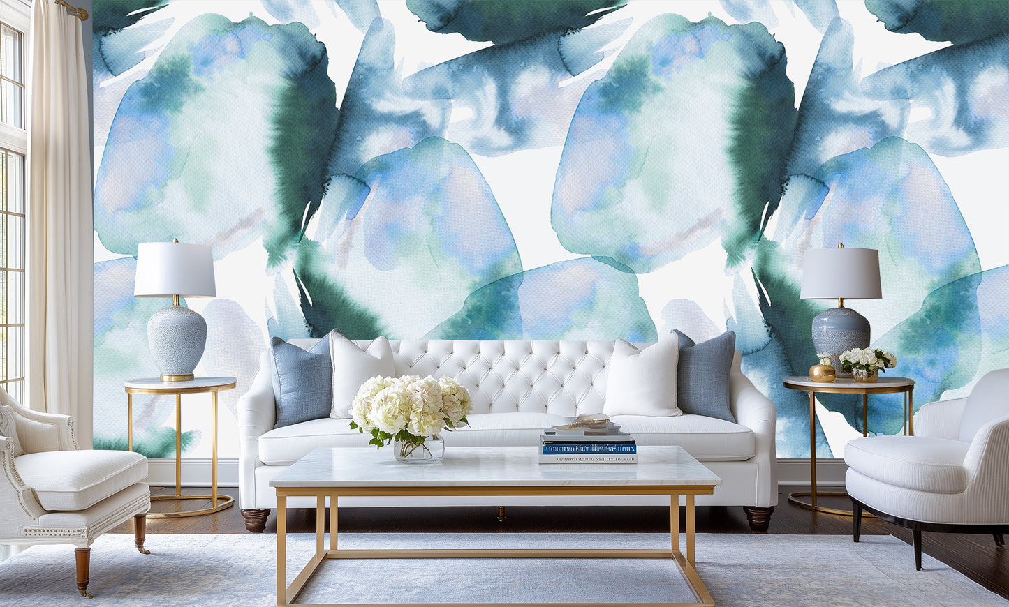 Delicate Watercolor Botanical wall decor - XWALLX