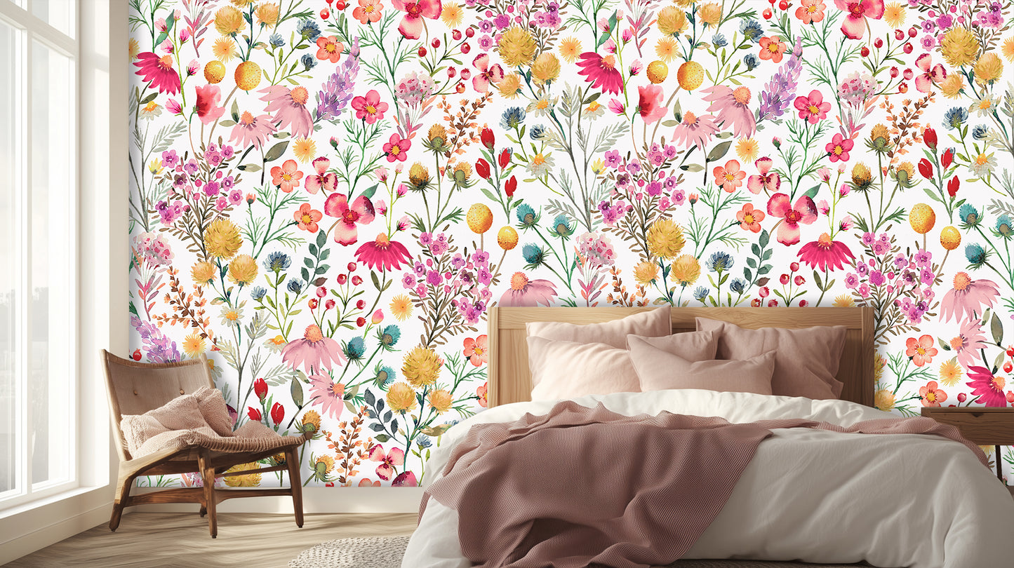 Vibrant Wildflower Arch wall art - XWALLX