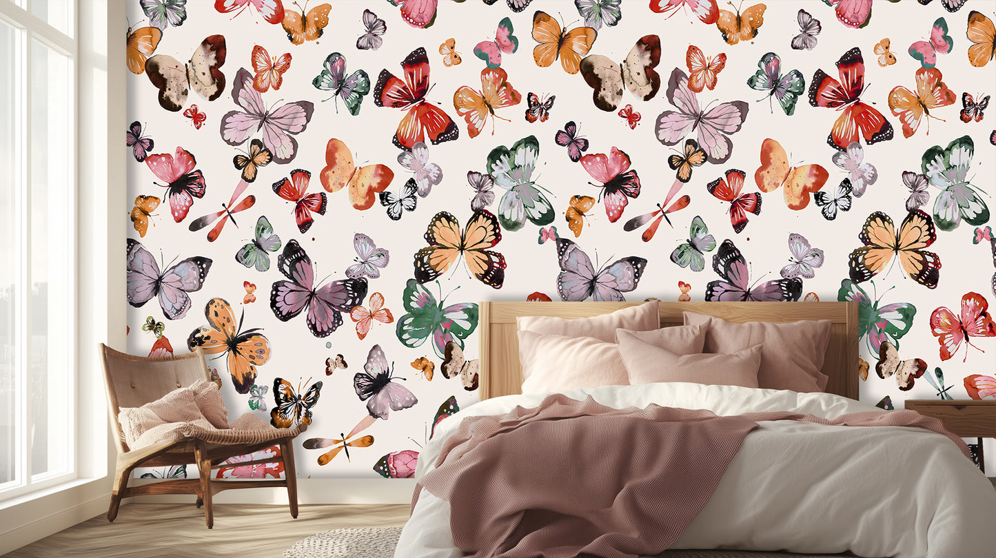 Watercolor Butterfly Haven wall art - XWALLX