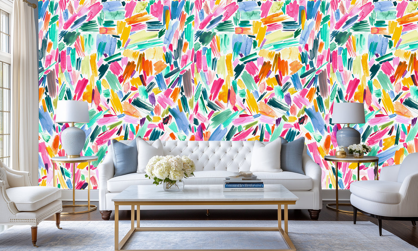 Vibrant Brushstroke Abstract wall decor - XWALLX