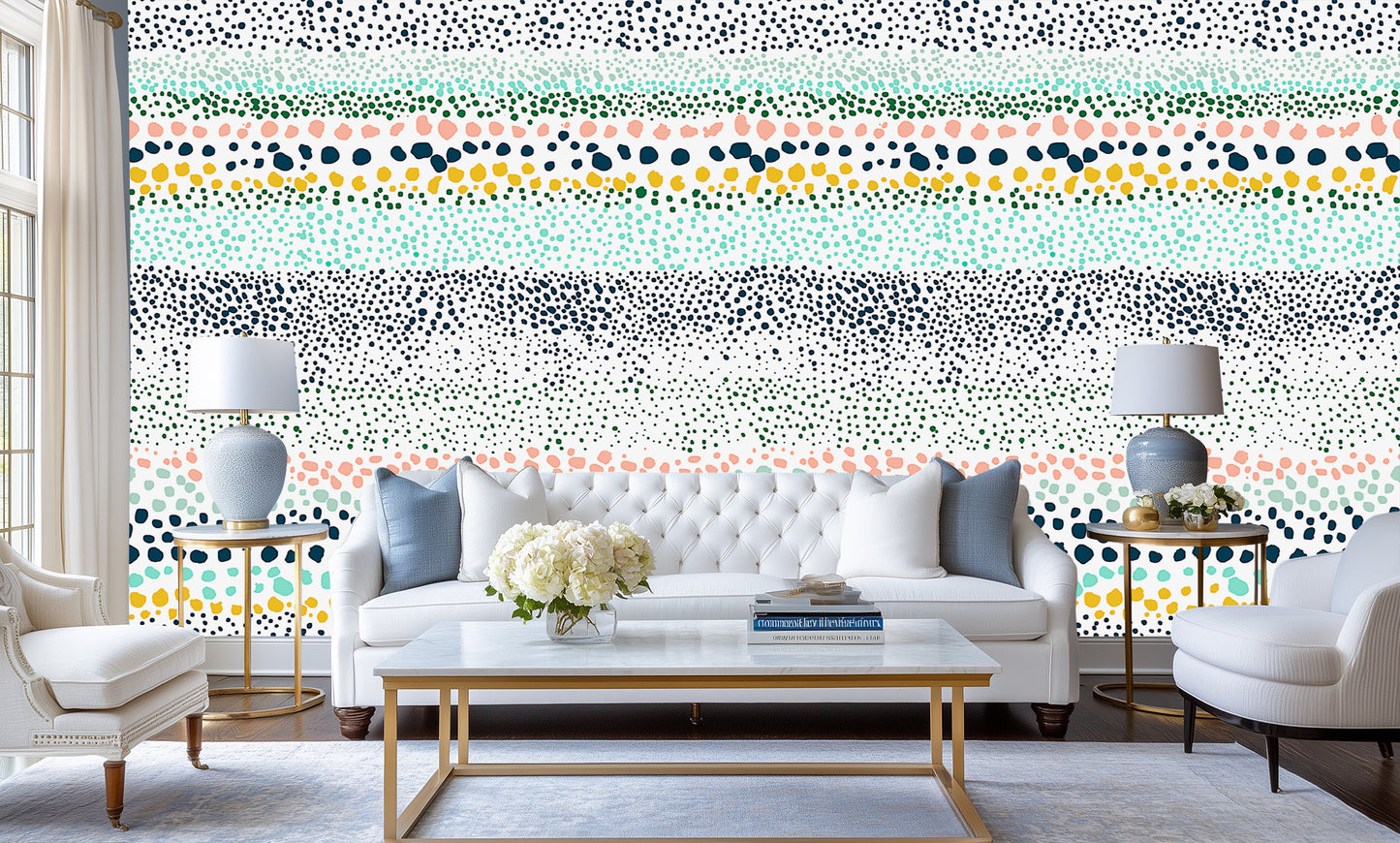 Playful Dappled Stripe wall decor - XWALLX