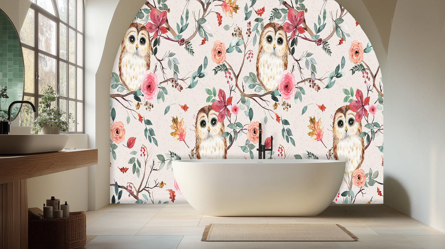 Whimsical Woodland Owl wallpaper - XWALLX