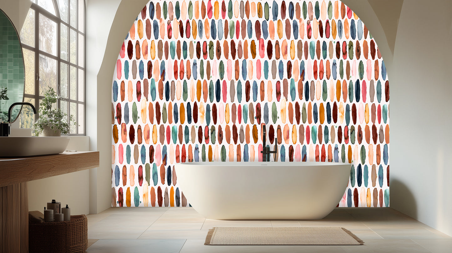 Abstract Strokes Watercolor wall mural - XWALLX